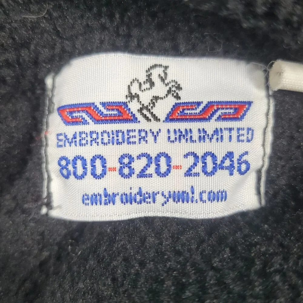 Breeders Crown Fleece Jacket Unisex Black Small Full Zip Harness Racing